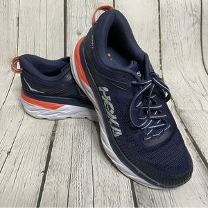 Hoka One One Bondi 7 Running Shoes Black Iris Ballad Blue 5.5